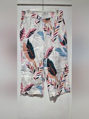 100% Linen Crop Pant
